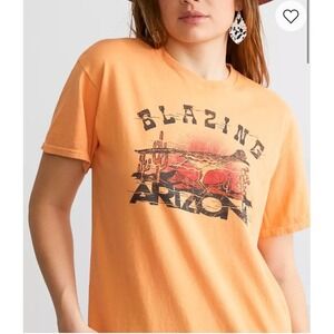 Womens American Highway Blazing Arizona Graphic T Shirt Western Desert buckle‎